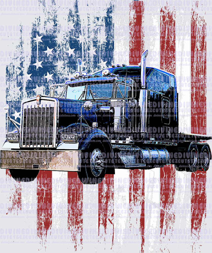 American Flag Truck