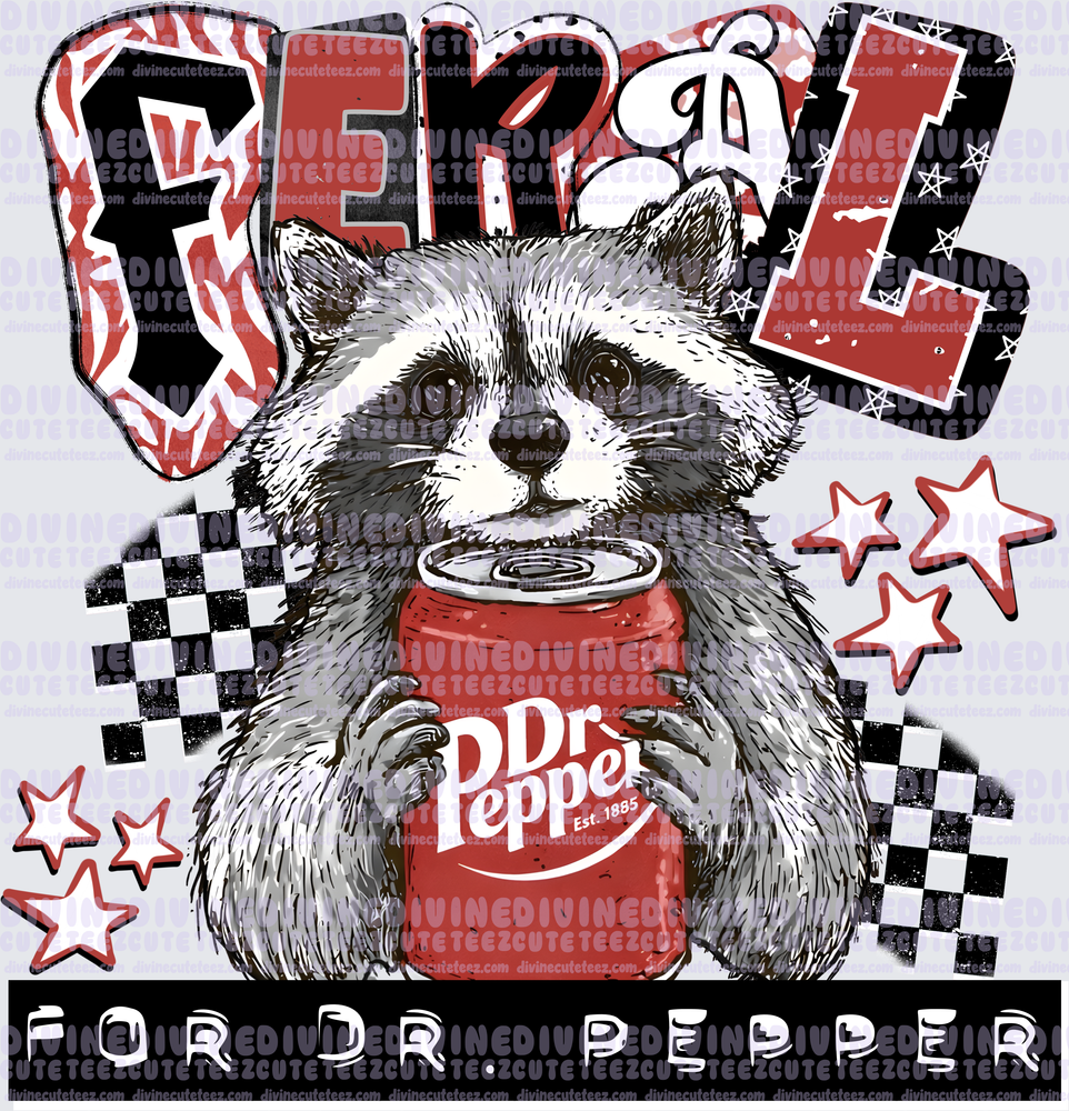 Feral For Soda Raccoon