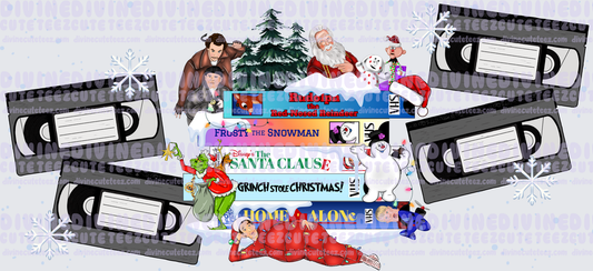 Christmas VHS 16oz Libby Wrap