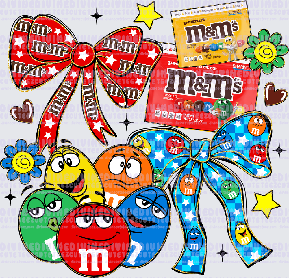 Crunchy Candy Bow Collage