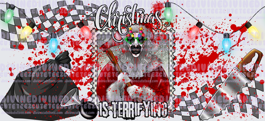 Christmas Terrifying 16oz Libby Wrap